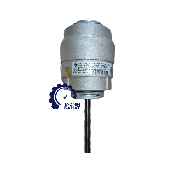 الکتروموتور فن کویل تک شفت 1/30HP الکتروژن